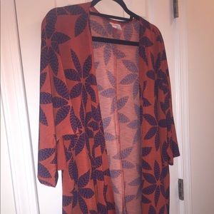 Lularoe medium Lindsay - orange and blue